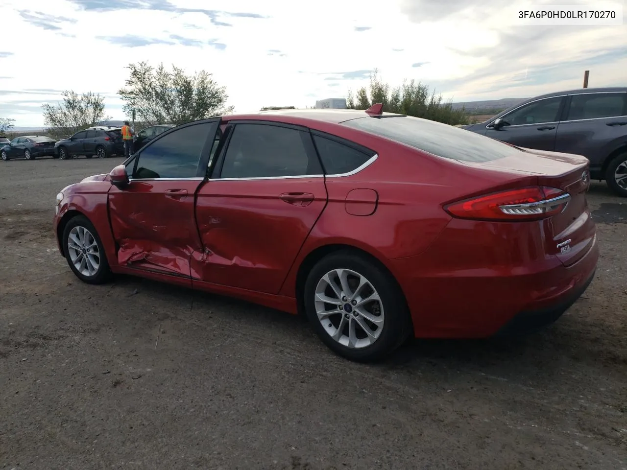 2020 Ford Fusion Se VIN: 3FA6P0HD0LR170270 Lot: 76629254