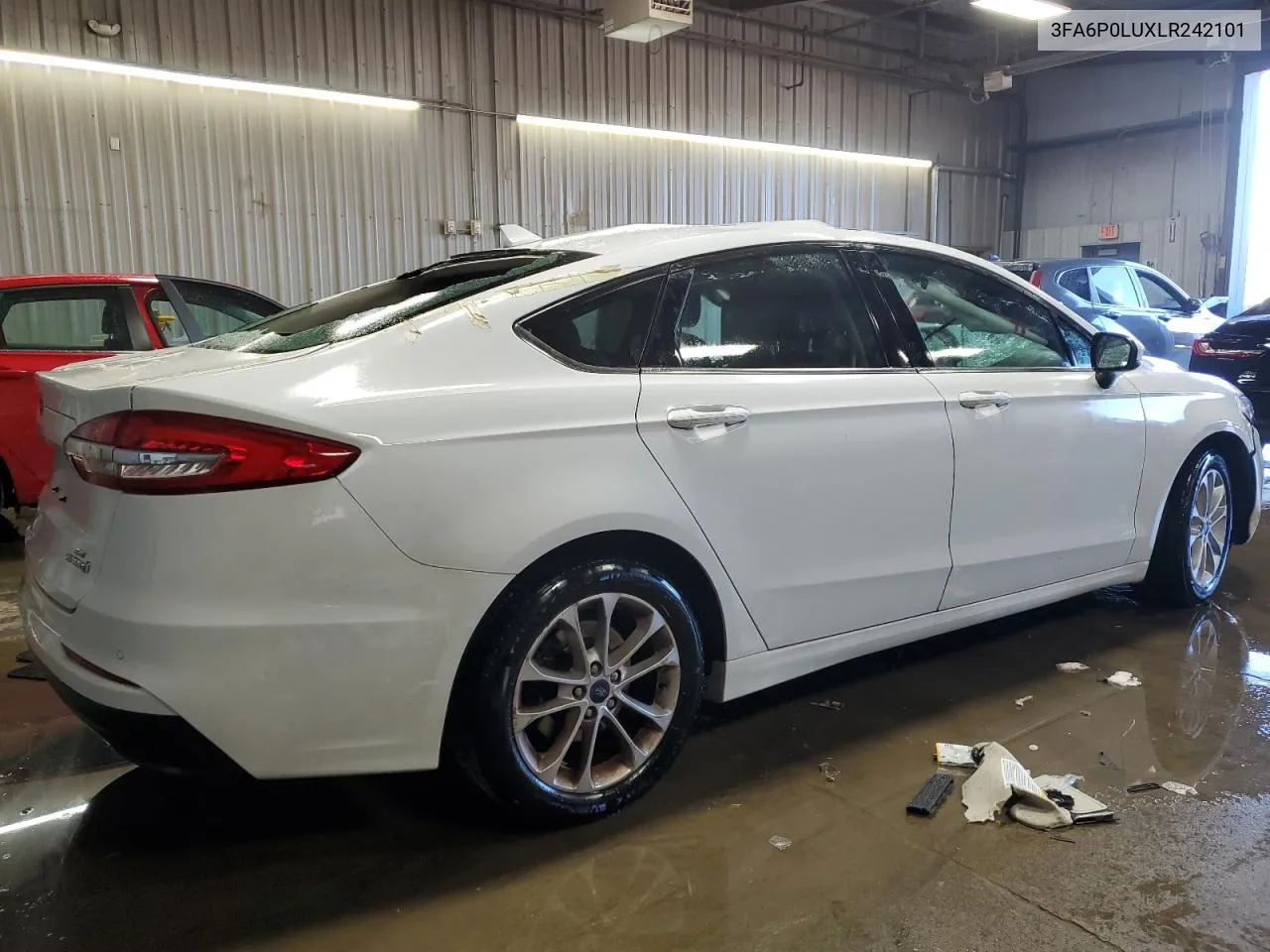 2020 Ford Fusion Se VIN: 3FA6P0LUXLR242101 Lot: 76744574