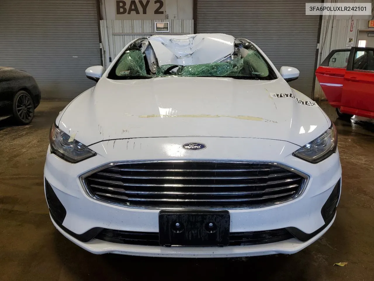 2020 Ford Fusion Se VIN: 3FA6P0LUXLR242101 Lot: 76744574