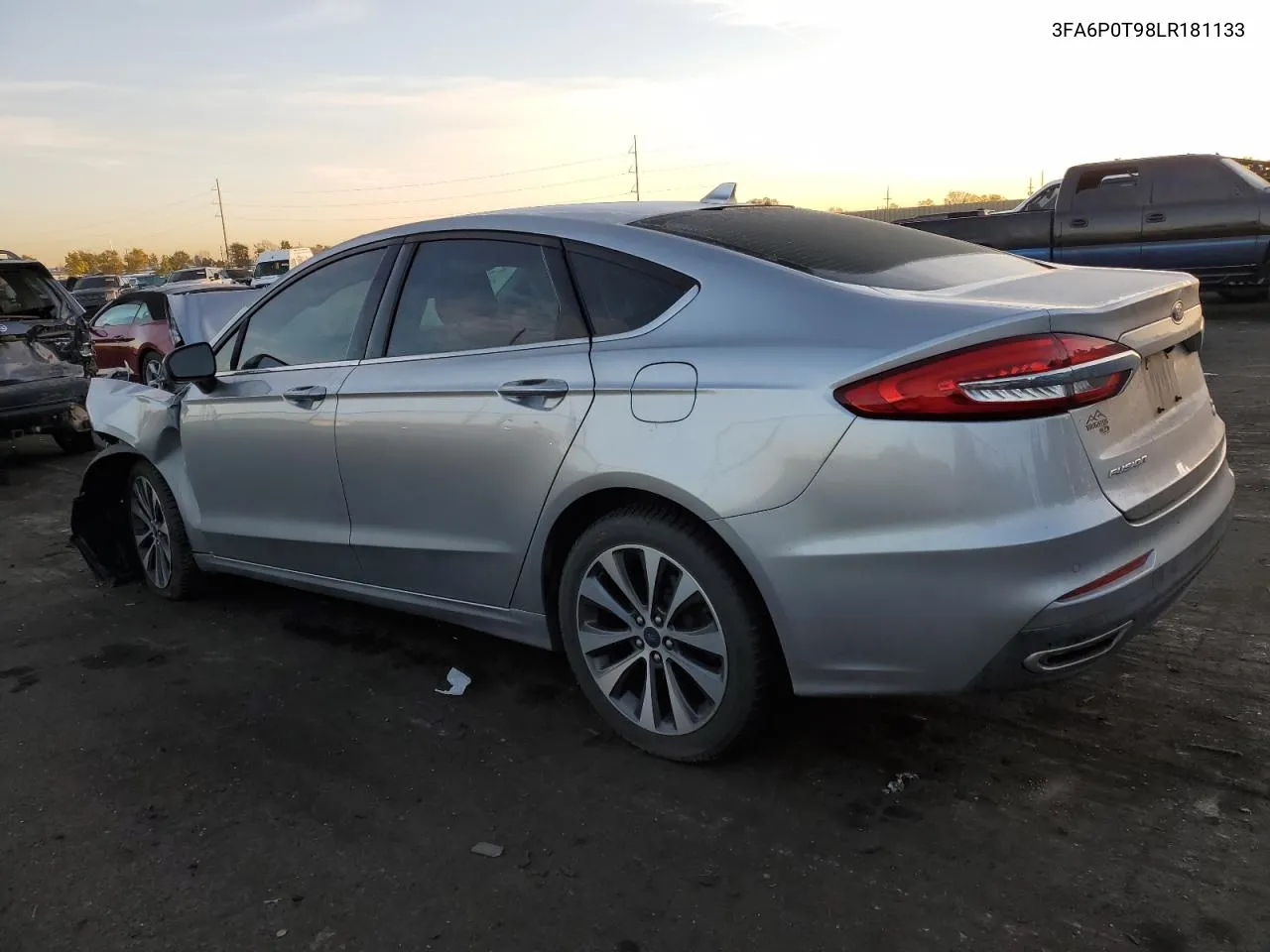 2020 Ford Fusion Se VIN: 3FA6P0T98LR181133 Lot: 77878254