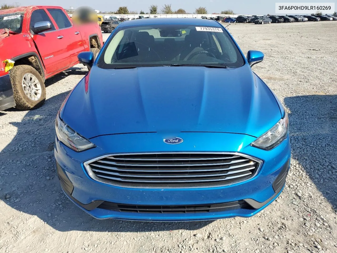 2020 Ford Fusion Se VIN: 3FA6P0HD9LR160269 Lot: 77935374