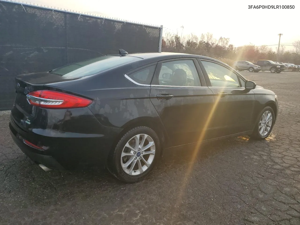 2020 Ford Fusion Se VIN: 3FA6P0HD9LR100850 Lot: 78070374