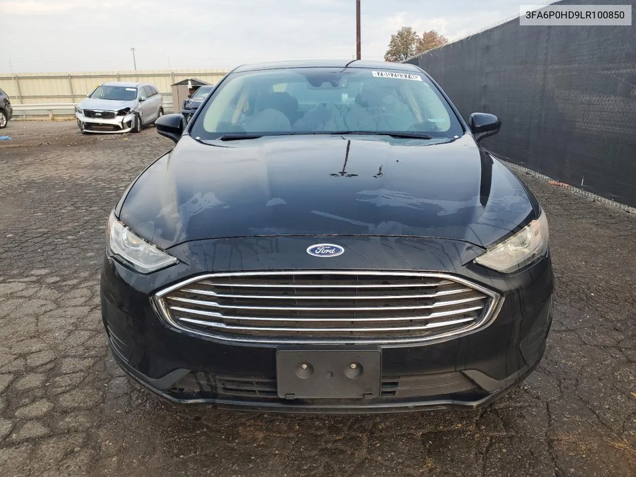 2020 Ford Fusion Se VIN: 3FA6P0HD9LR100850 Lot: 78070374