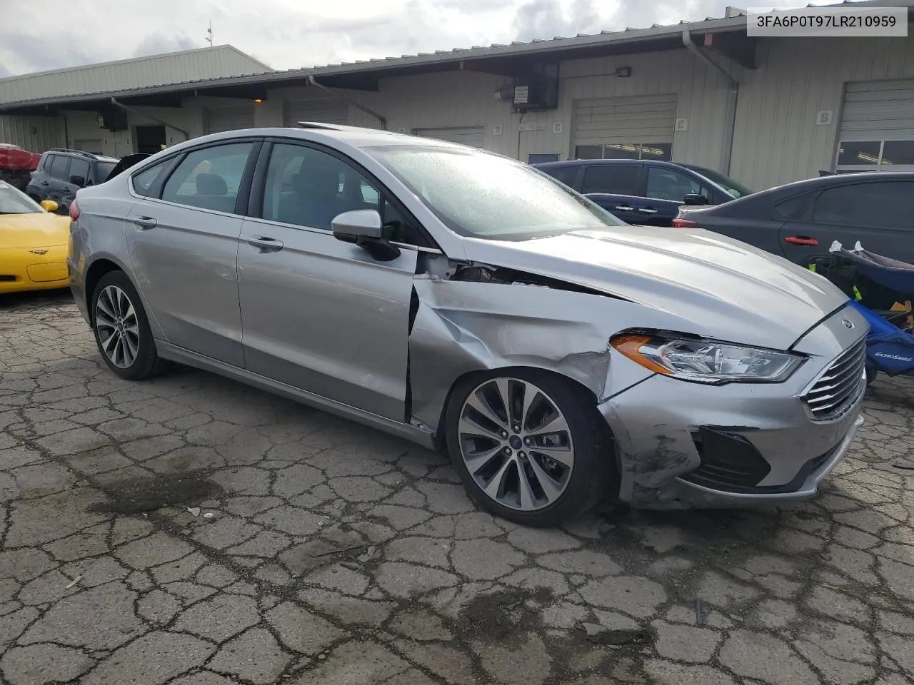 2020 Ford Fusion Se VIN: 3FA6P0T97LR210959 Lot: 78205854