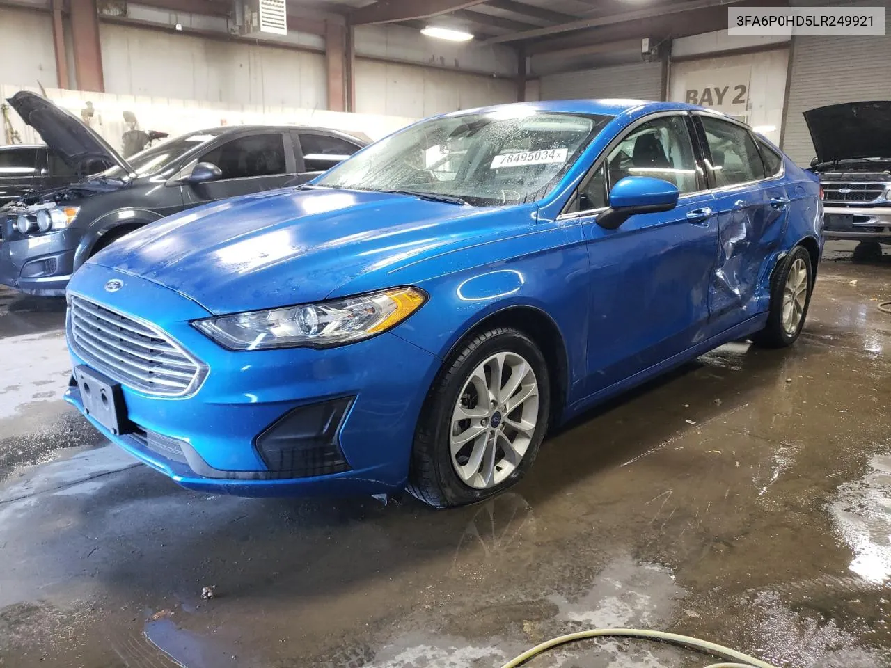 2020 Ford Fusion Se VIN: 3FA6P0HD5LR249921 Lot: 78495034