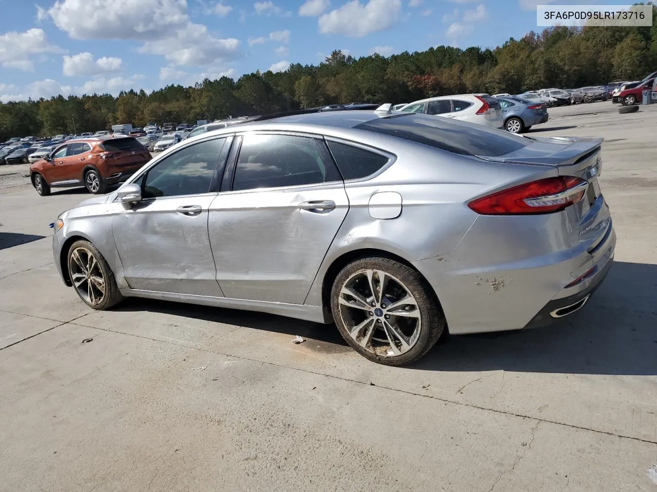 2020 Ford Fusion Titanium VIN: 3FA6P0D95LR173716 Lot: 78553344