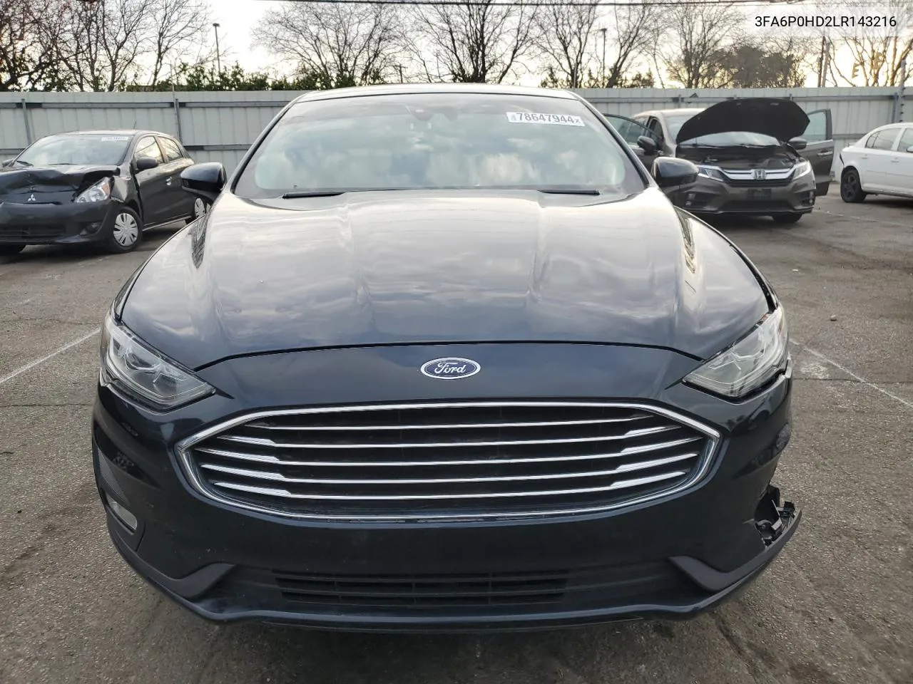 2020 Ford Fusion Se VIN: 3FA6P0HD2LR143216 Lot: 78647944