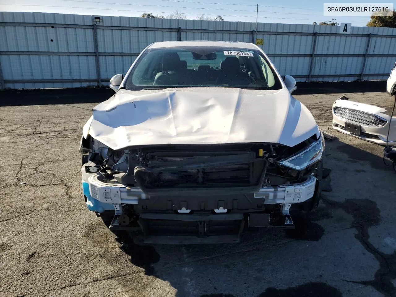 2020 Ford Fusion Titanium VIN: 3FA6P0SU2LR127610 Lot: 78730134