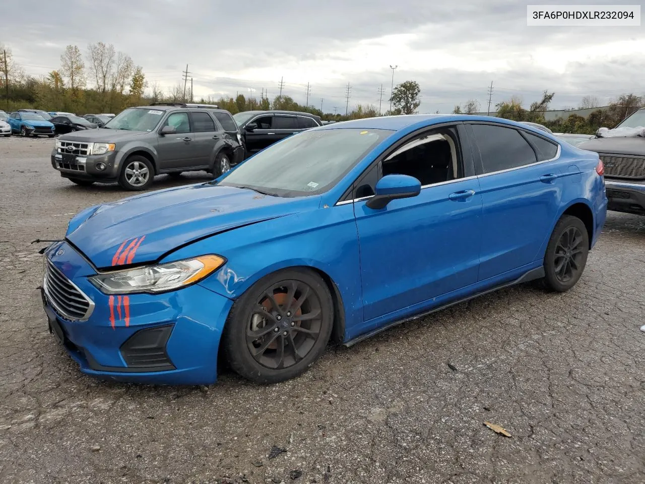 2020 Ford Fusion Se VIN: 3FA6P0HDXLR232094 Lot: 79012024