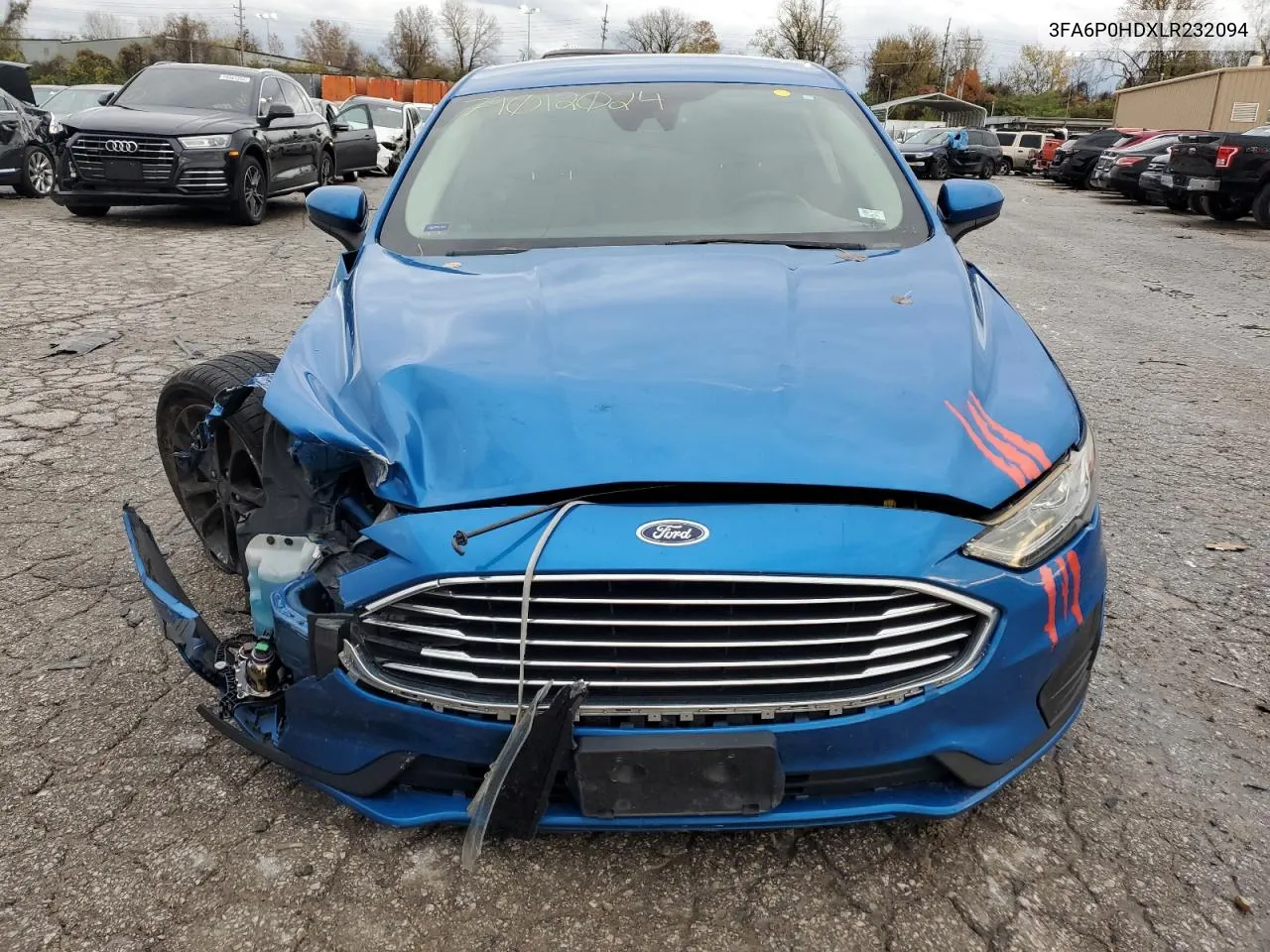 2020 Ford Fusion Se VIN: 3FA6P0HDXLR232094 Lot: 79012024