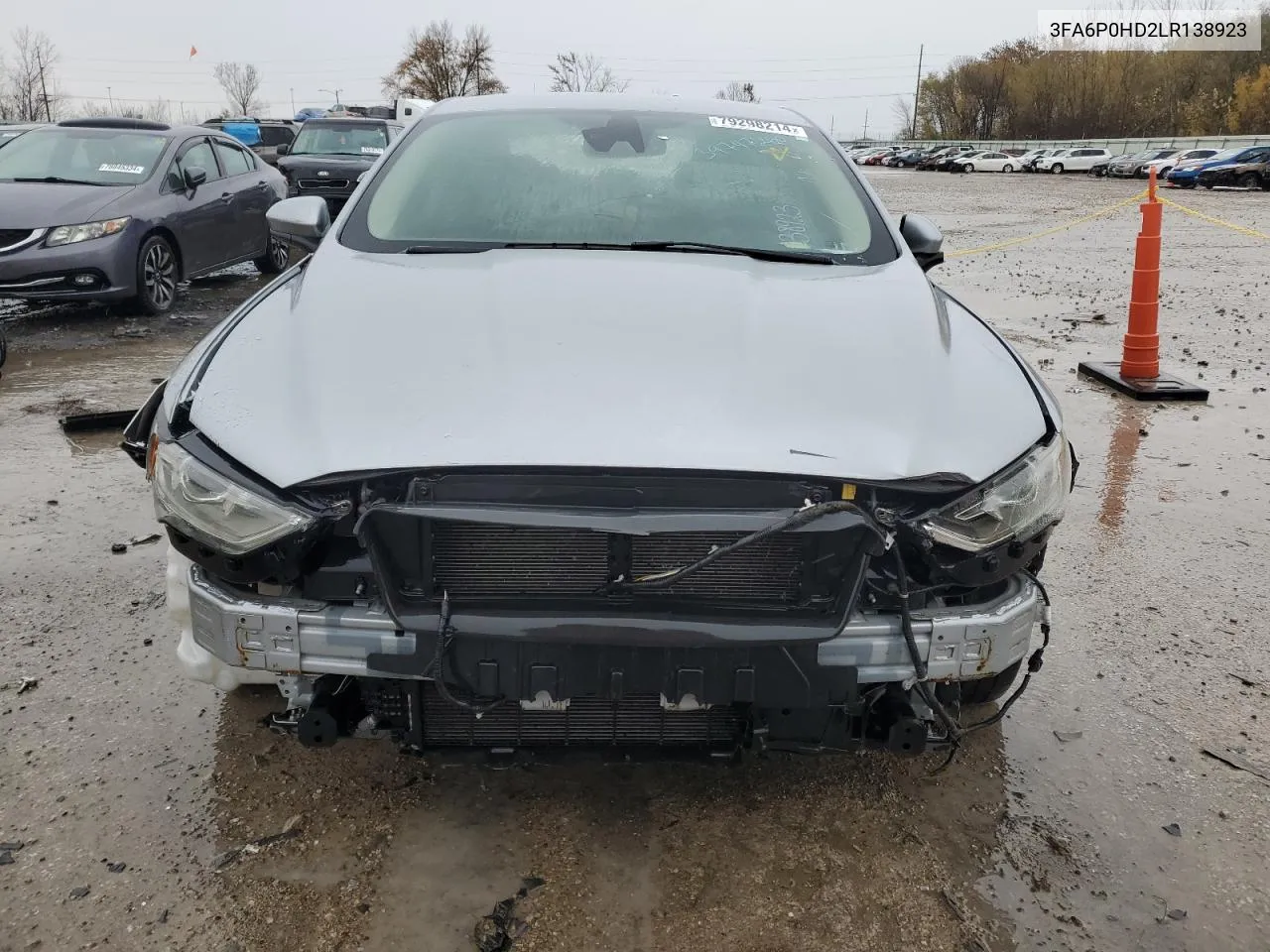 2020 Ford Fusion Se VIN: 3FA6P0HD2LR138923 Lot: 79298214