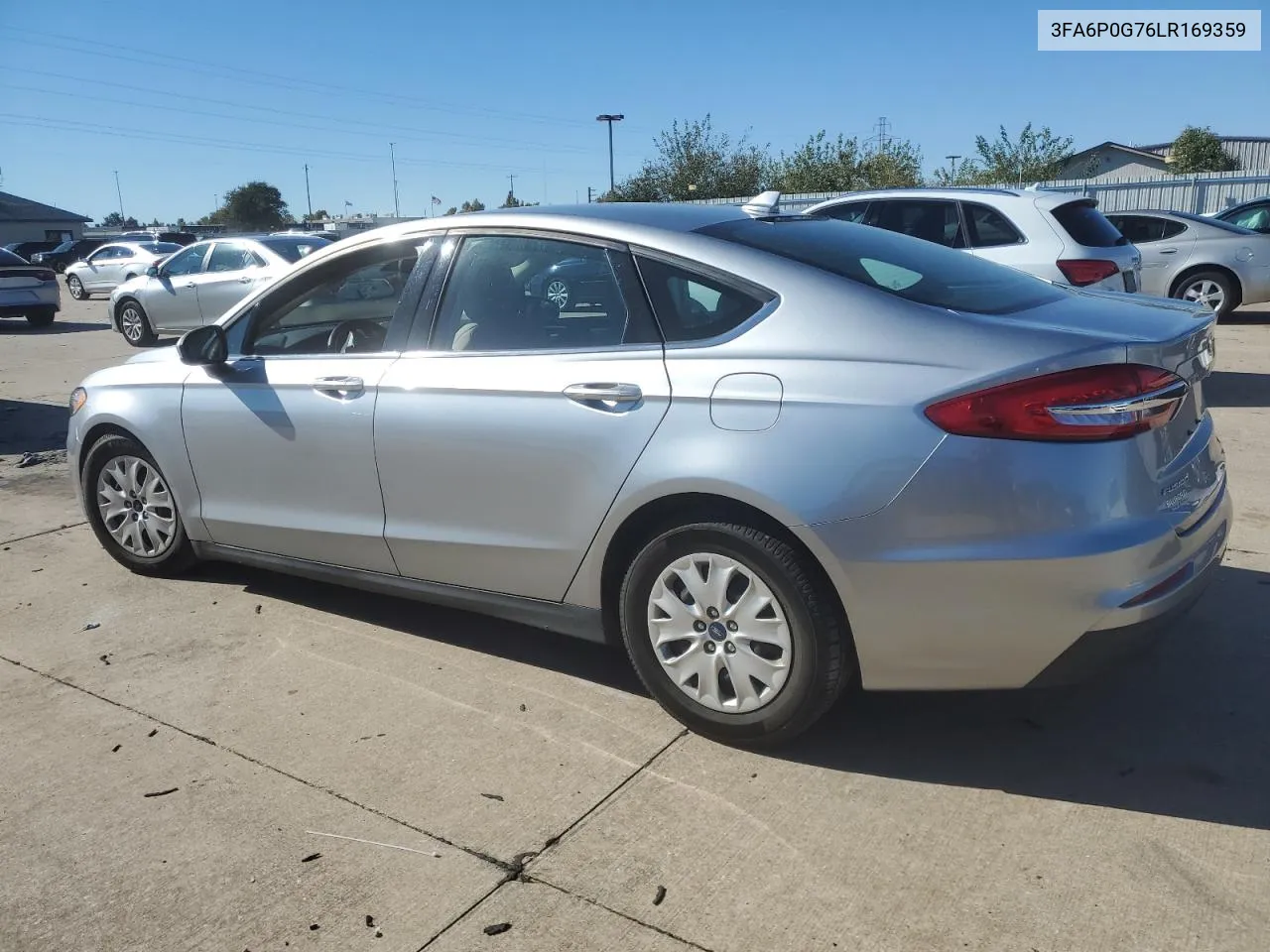 2020 Ford Fusion S VIN: 3FA6P0G76LR169359 Lot: 79482554