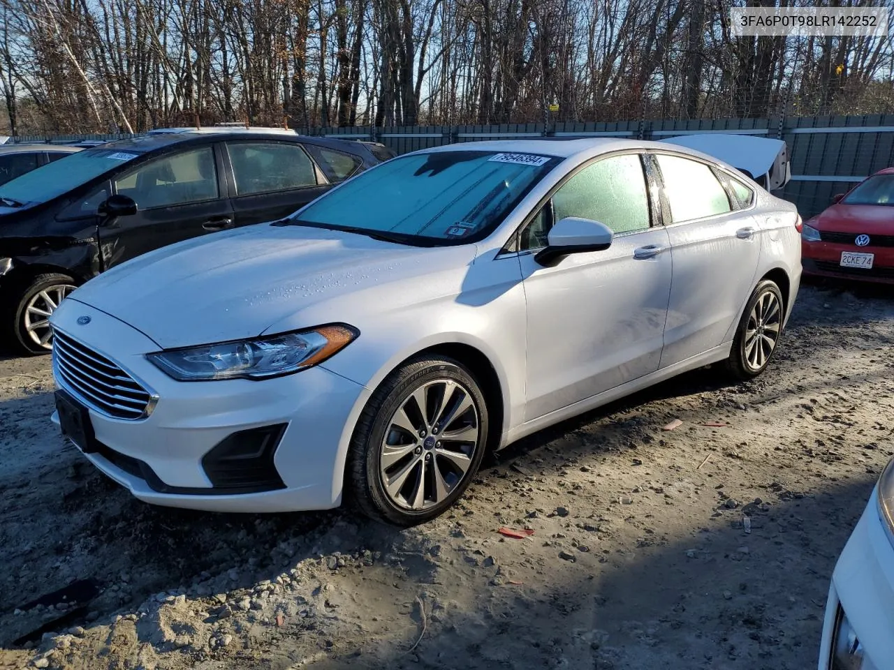 2020 Ford Fusion Se VIN: 3FA6P0T98LR142252 Lot: 79546394