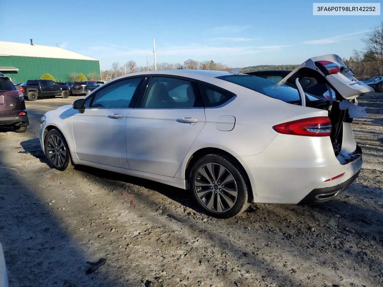 2020 Ford Fusion Se VIN: 3FA6P0T98LR142252 Lot: 79546394