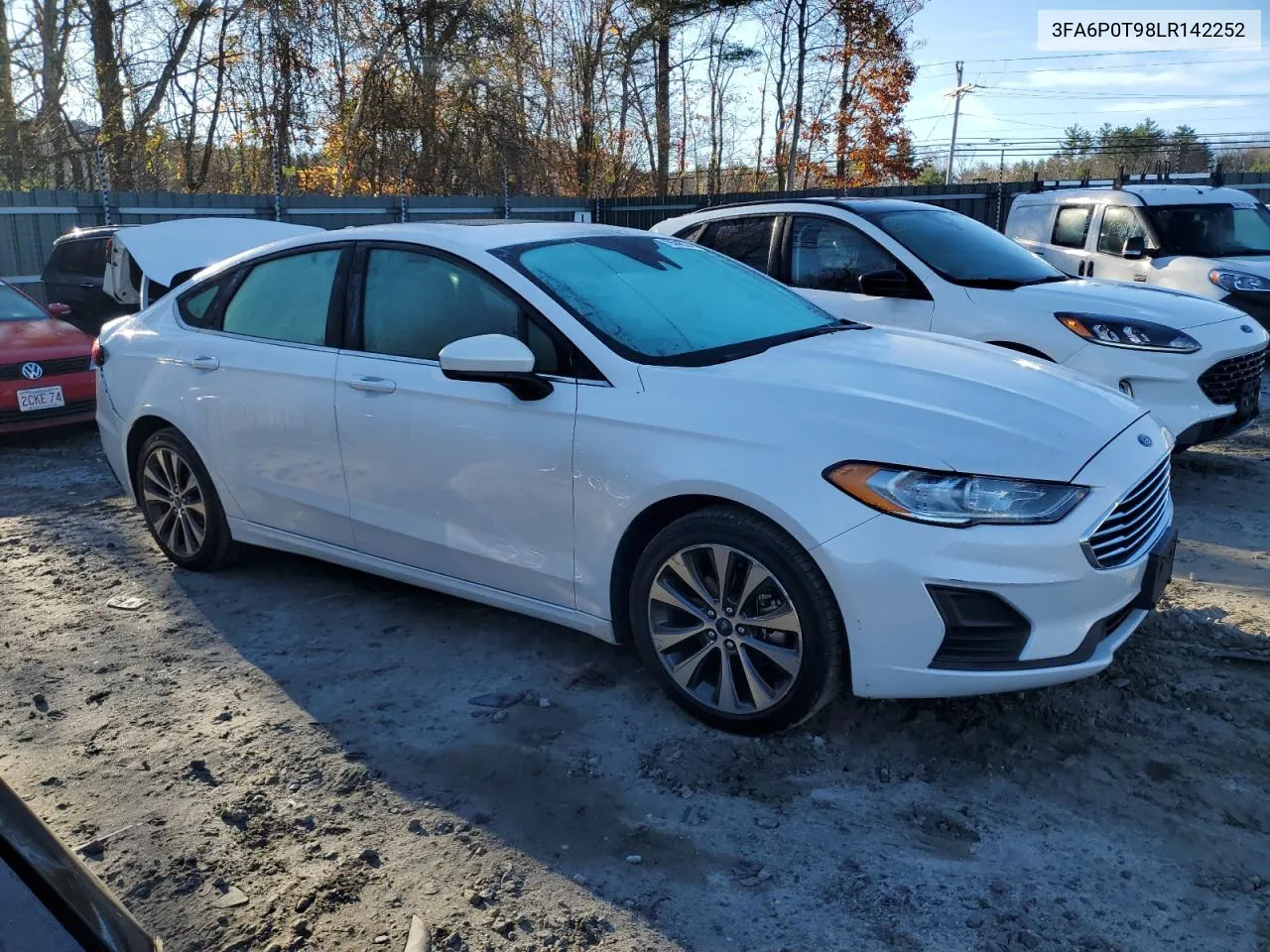 2020 Ford Fusion Se VIN: 3FA6P0T98LR142252 Lot: 79546394