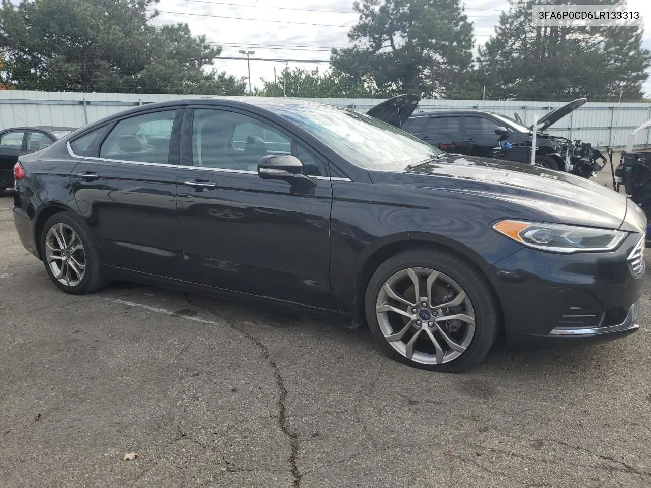 2020 Ford Fusion Sel VIN: 3FA6P0CD6LR133313 Lot: 79942774