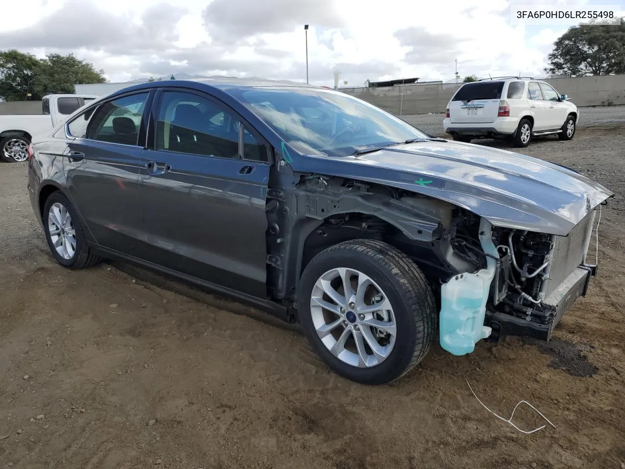 2020 Ford Fusion Se VIN: 3FA6P0HD6LR255498 Lot: 80707914