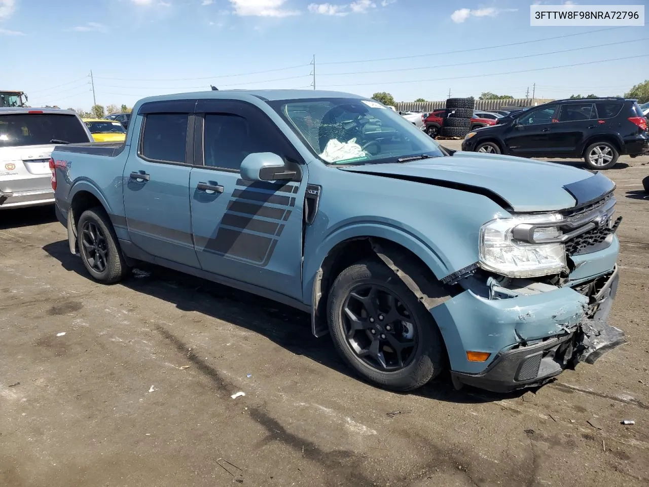 2022 Ford Maverick Xl VIN: 3FTTW8F98NRA72796 Lot: 73494224