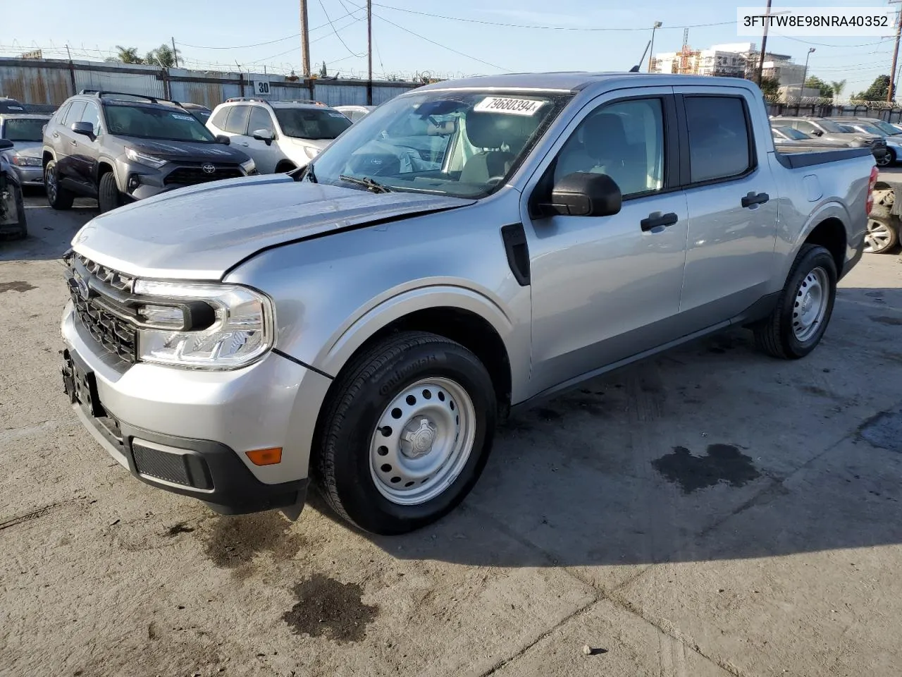 2022 Ford Maverick Xl VIN: 3FTTW8E98NRA40352 Lot: 79680394