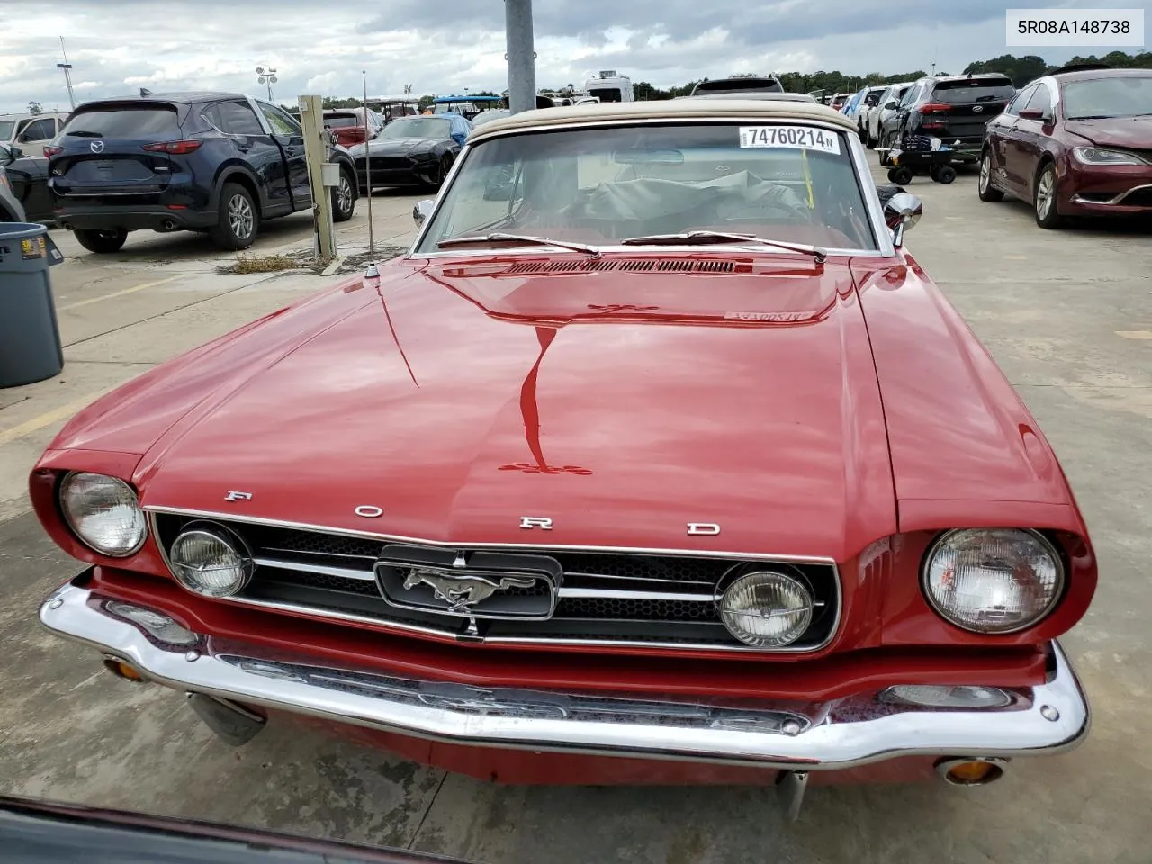 1965 Ford Mustang Cv VIN: 5R08A148738 Lot: 74760214