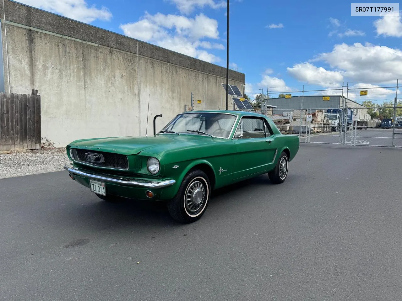 1965 Ford Mustang 2D VIN: 5R07T177991 Lot: 76381614