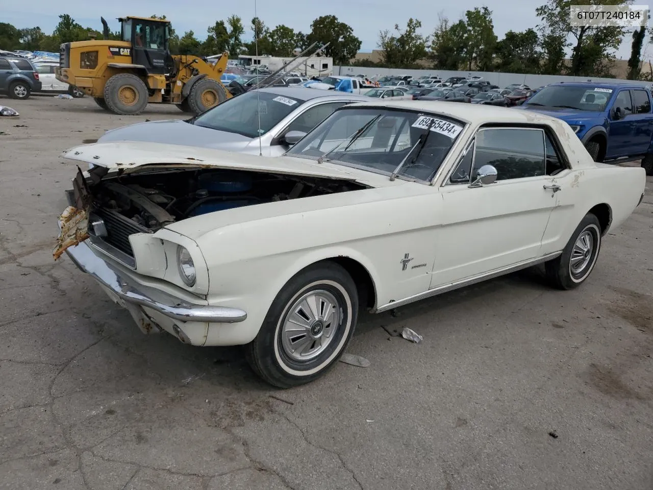 1966 Ford Mustang VIN: 6T07T240184 Lot: 69255434