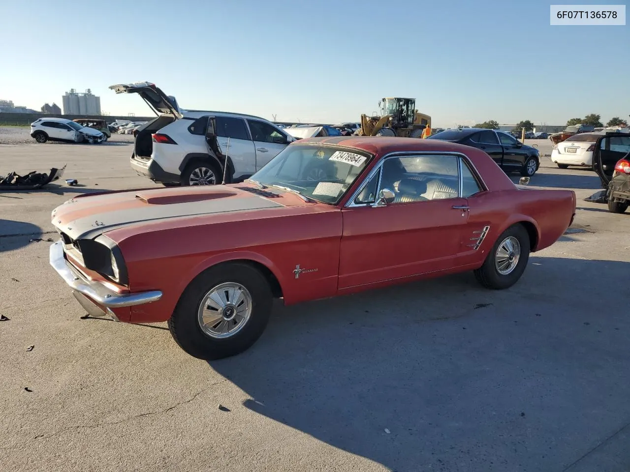 1966 Ford Mustang VIN: 6F07T136578 Lot: 73478964