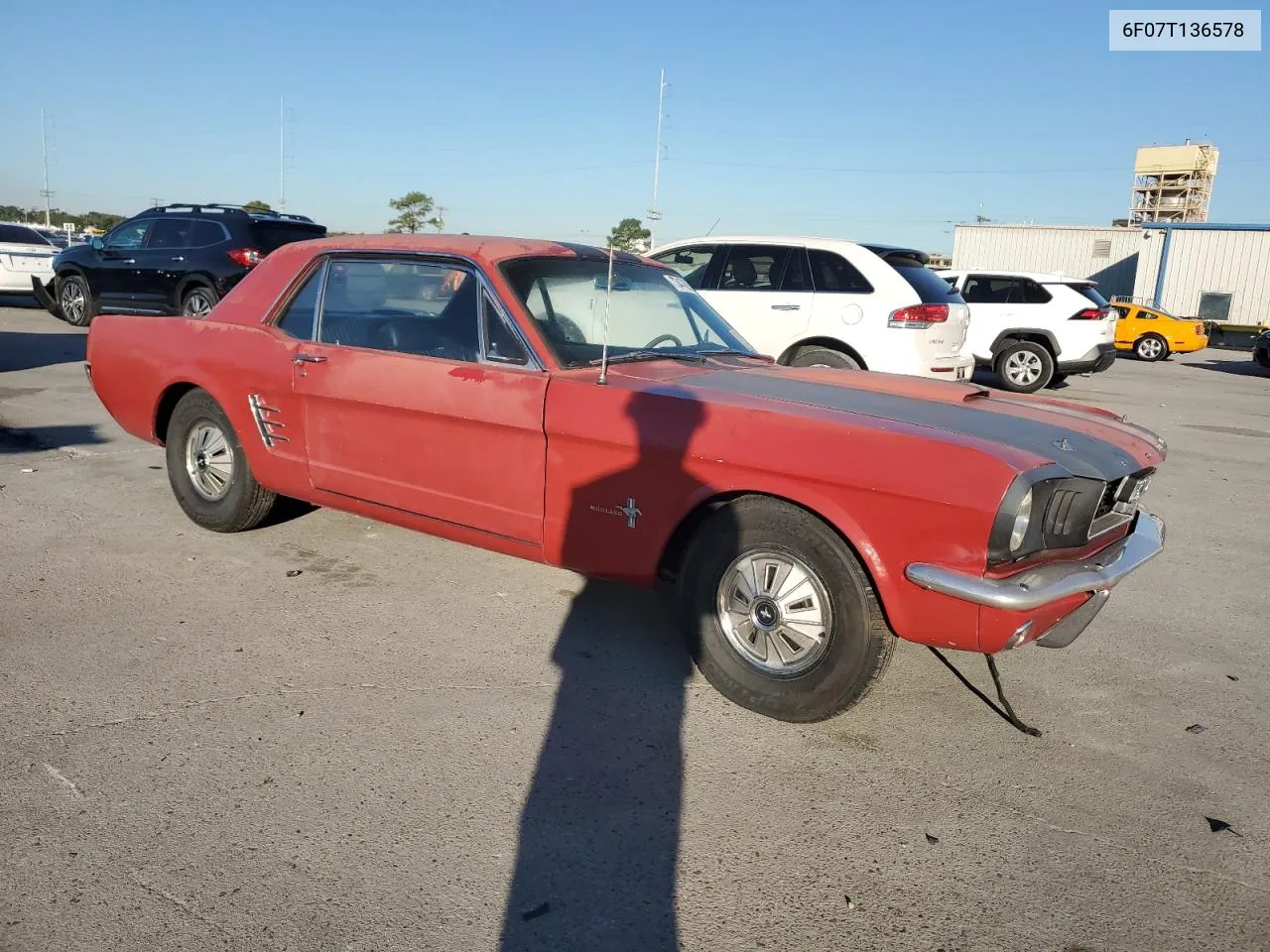 1966 Ford Mustang VIN: 6F07T136578 Lot: 73478964