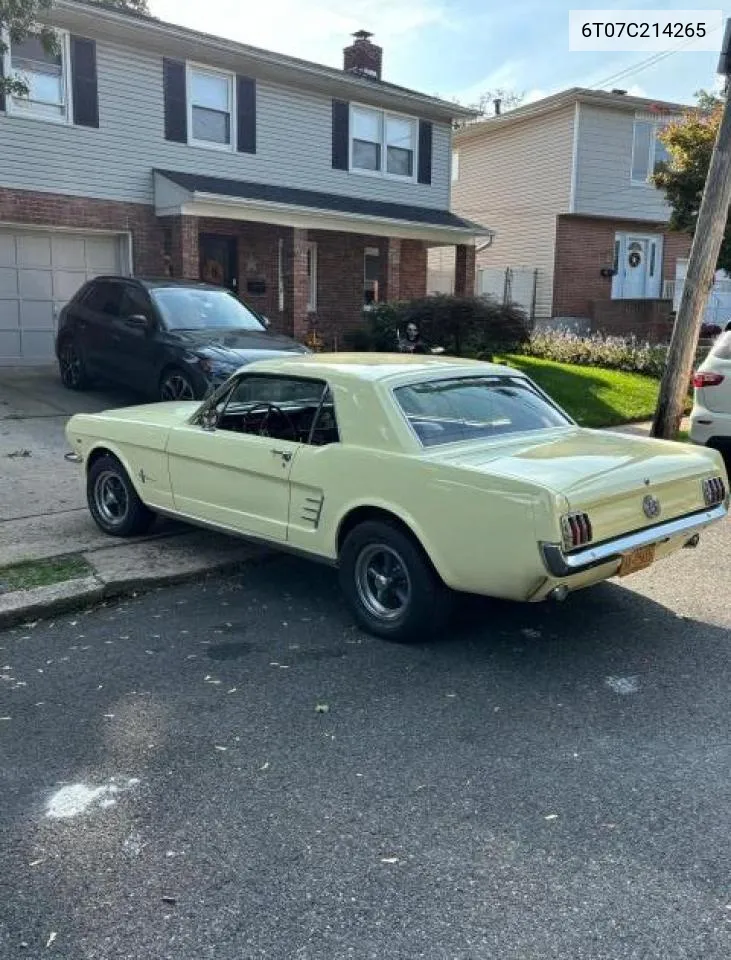 1966 Ford Mustang VIN: 6T07C214265 Lot: 73684134