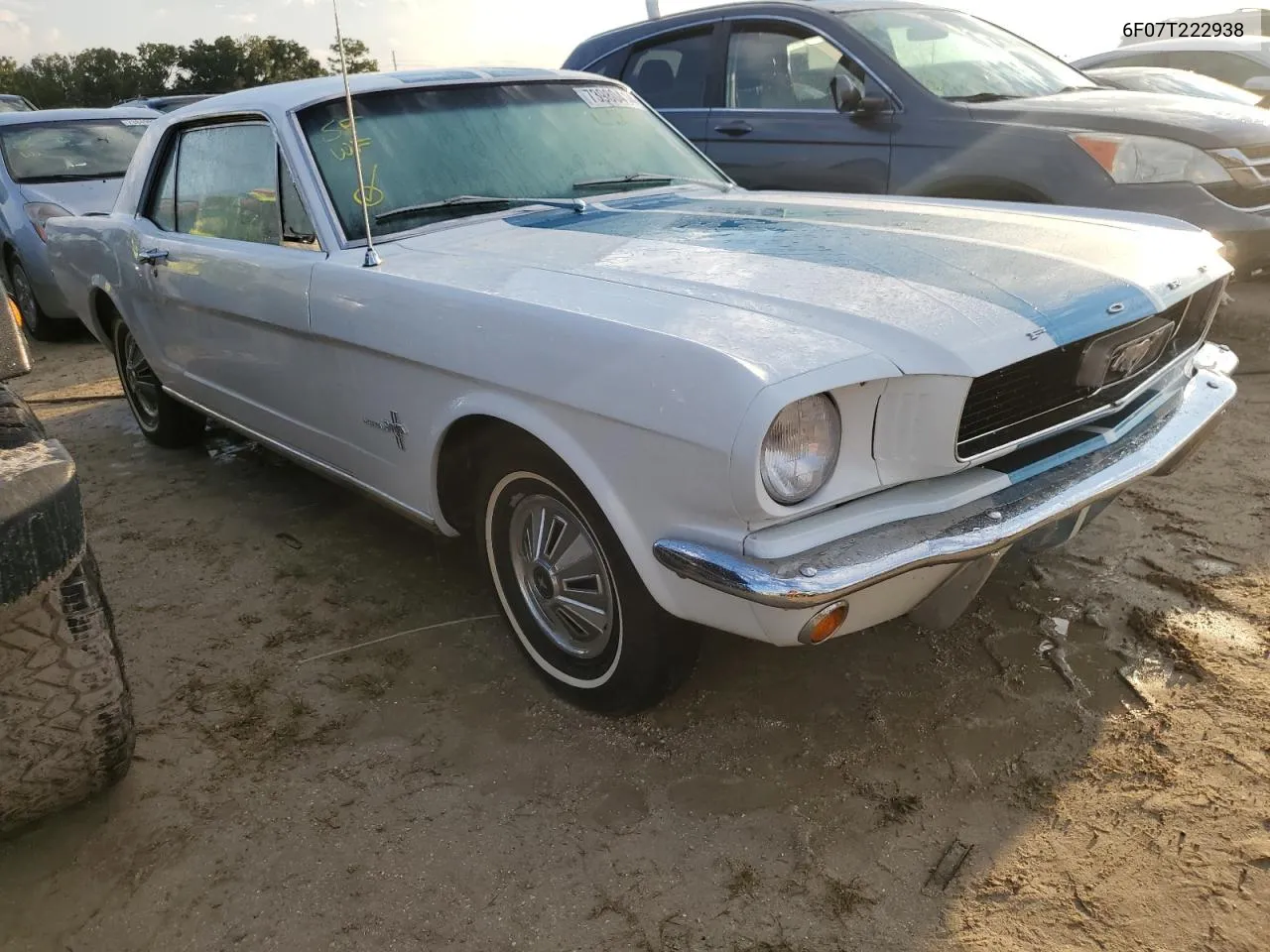 1966 Ford Mustang VIN: 6F07T222938 Lot: 73980414