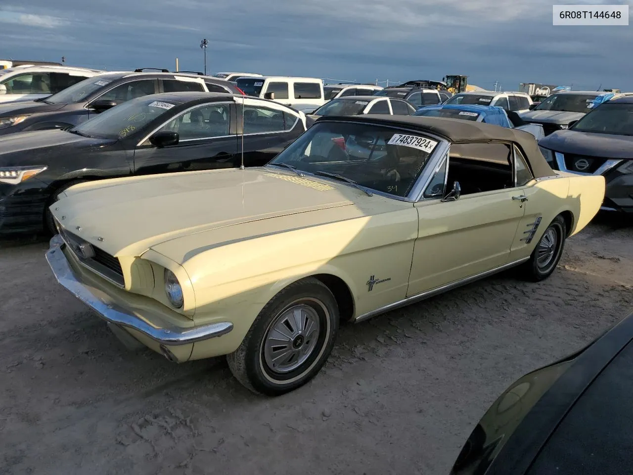 1966 Ford Mustang VIN: 6R08T144648 Lot: 74837924