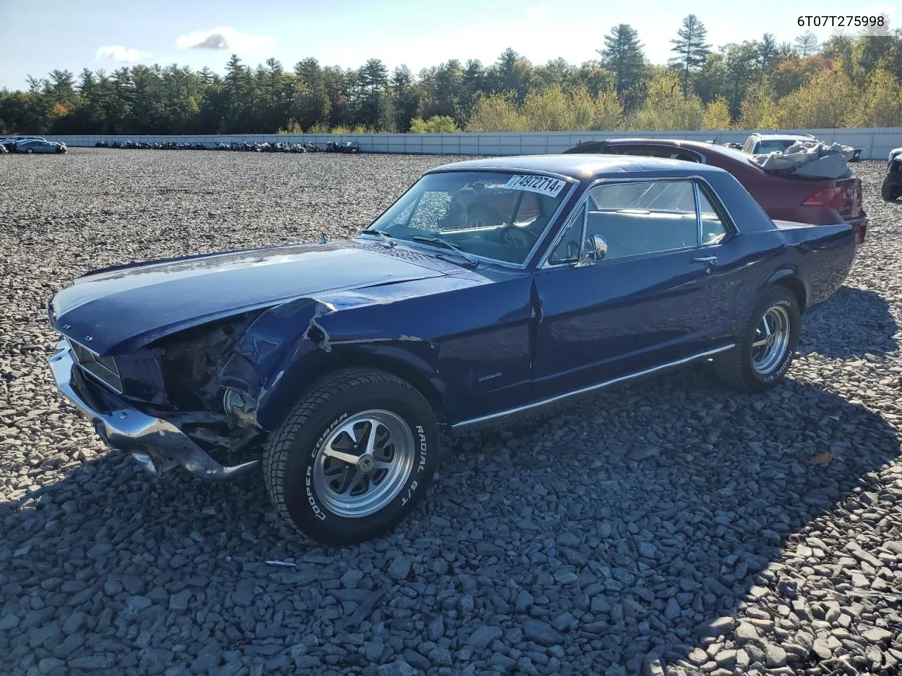 1966 Ford Mustang VIN: 6T07T275998 Lot: 74972714