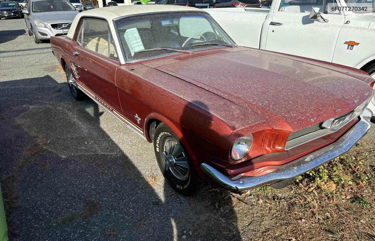 1966 Ford Mustang VIN: 6F07T270342 Lot: 78482514