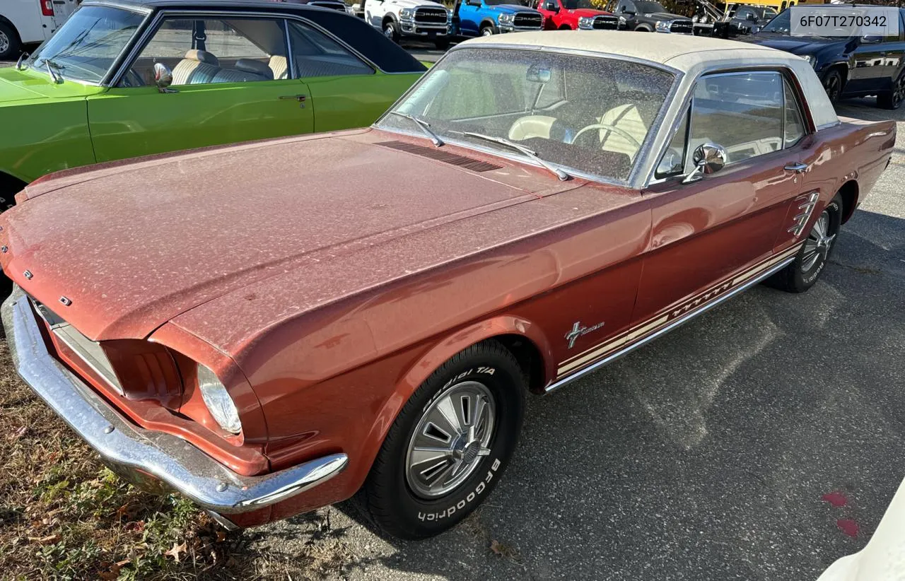 1966 Ford Mustang VIN: 6F07T270342 Lot: 78482514