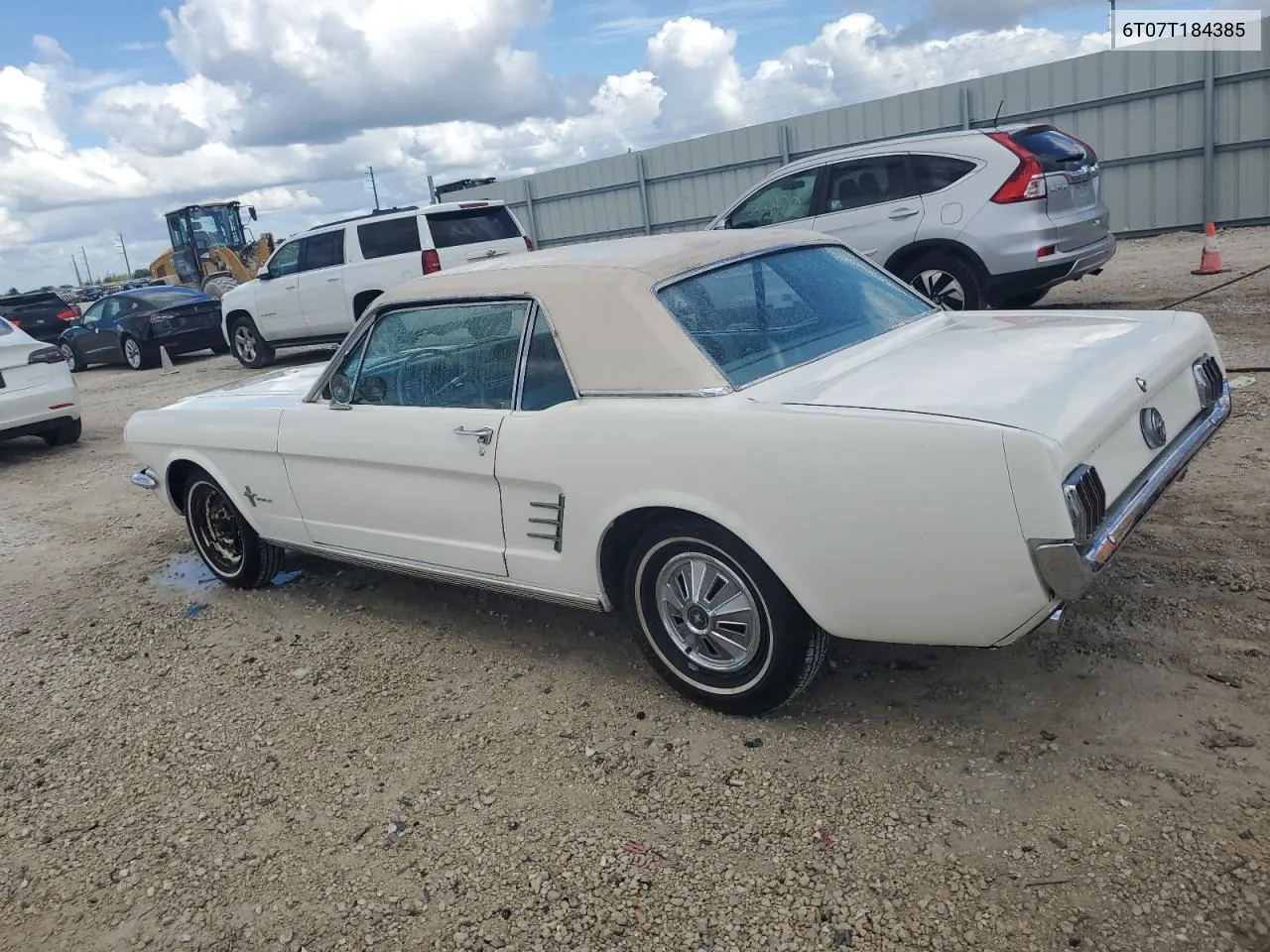 1966 Ford Mustang VIN: 6T07T184385 Lot: 79953904