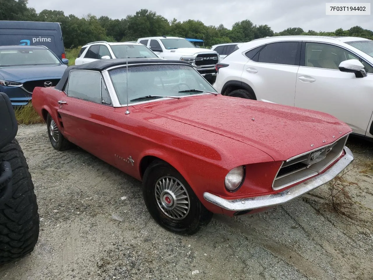 1967 Ford Mustang VIN: 7F03T194402 Lot: 74676424