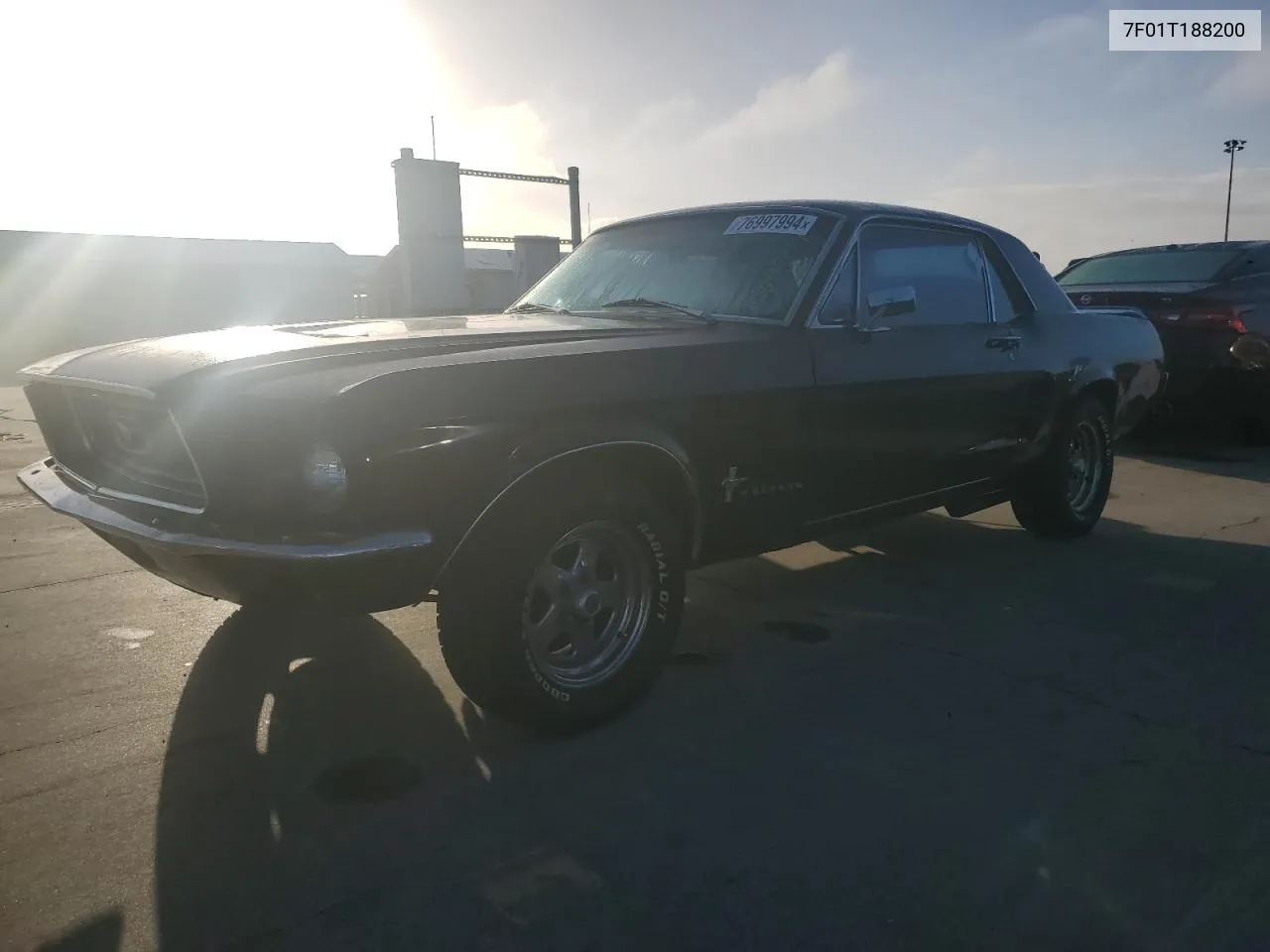 1967 Ford Mustang VIN: 7F01T188200 Lot: 76997994