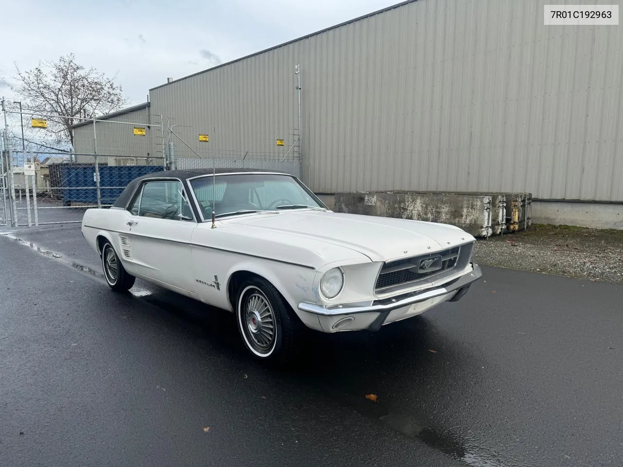 1967 Ford Mustang VIN: 7R01C192963 Lot: 80998644