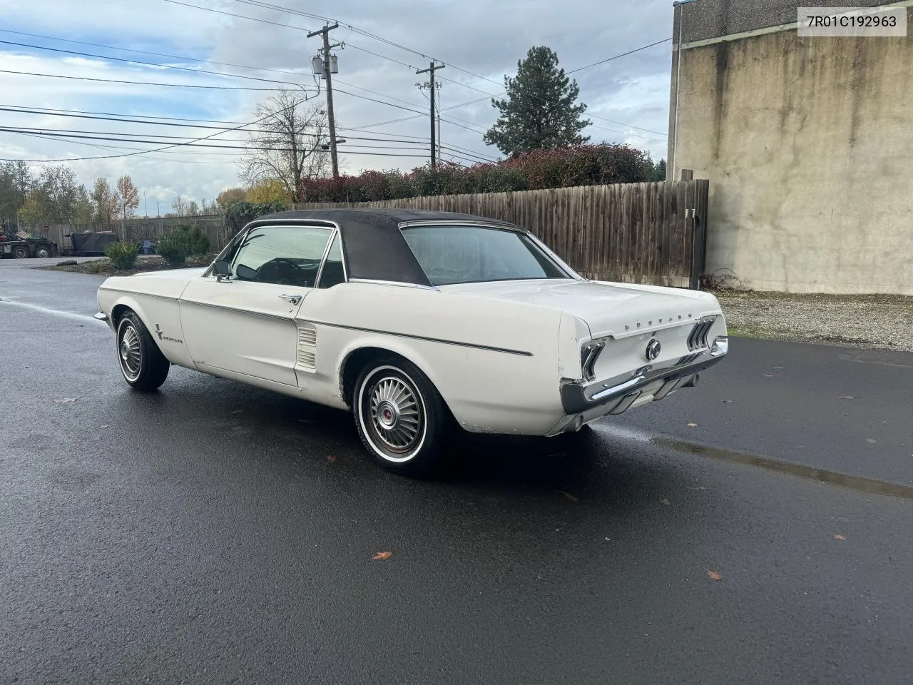 1967 Ford Mustang VIN: 7R01C192963 Lot: 80998644