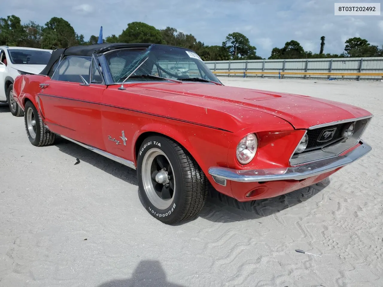 1968 Ford Mustang VIN: 8T03T202492 Lot: 77017994