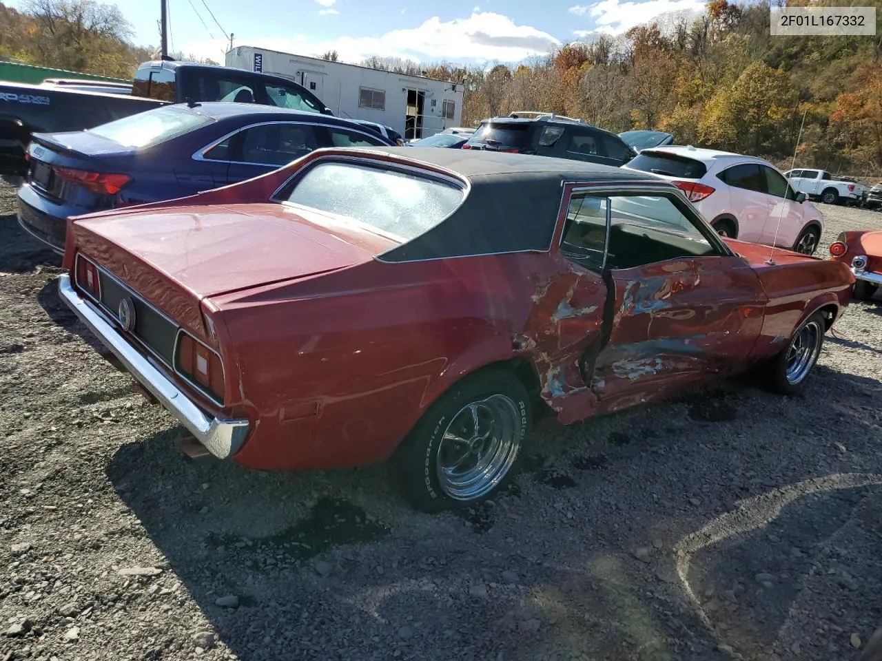 1972 Ford Mustang VIN: 2F01L167332 Lot: 76866364