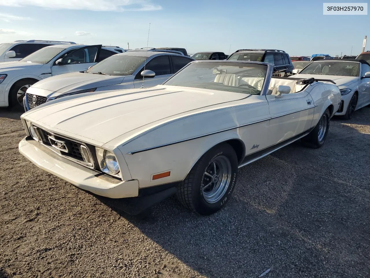 1973 Ford Mustang VIN: 3F03H257970 Lot: 76169144