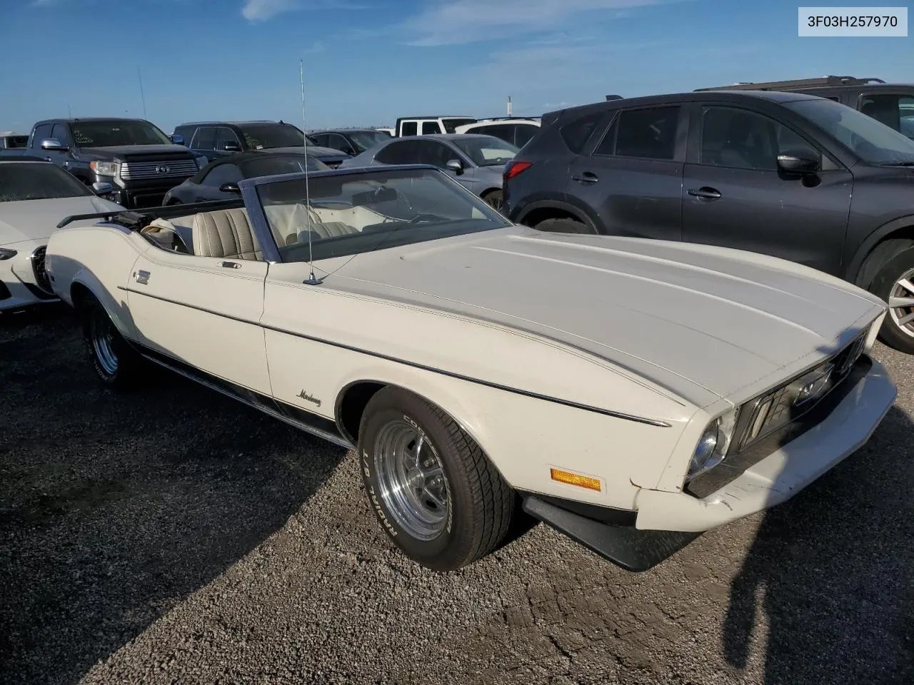 1973 Ford Mustang VIN: 3F03H257970 Lot: 76169144