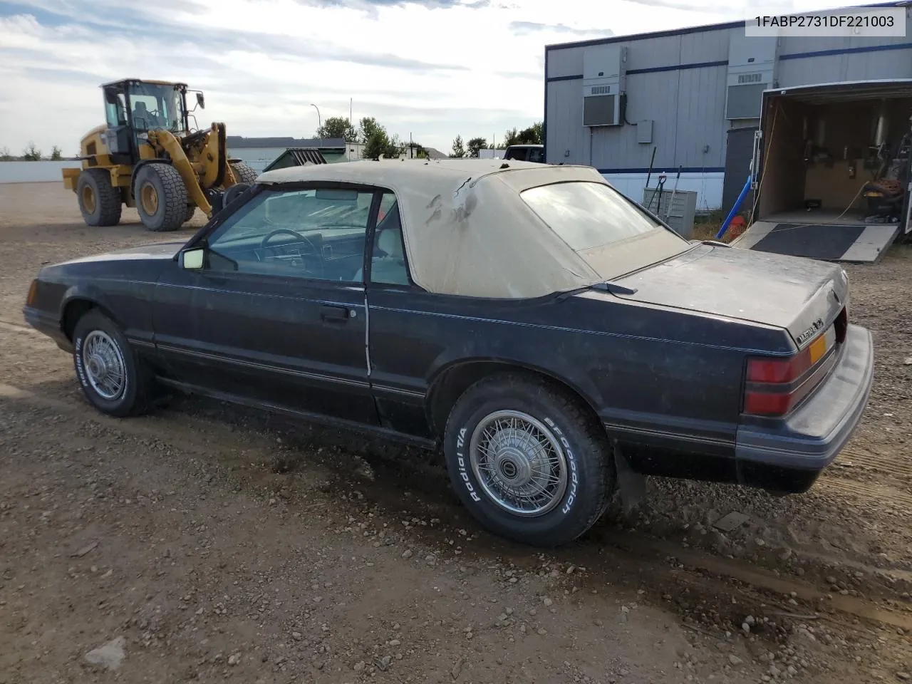 1983 Ford Mustang VIN: 1FABP2731DF221003 Lot: 72043544