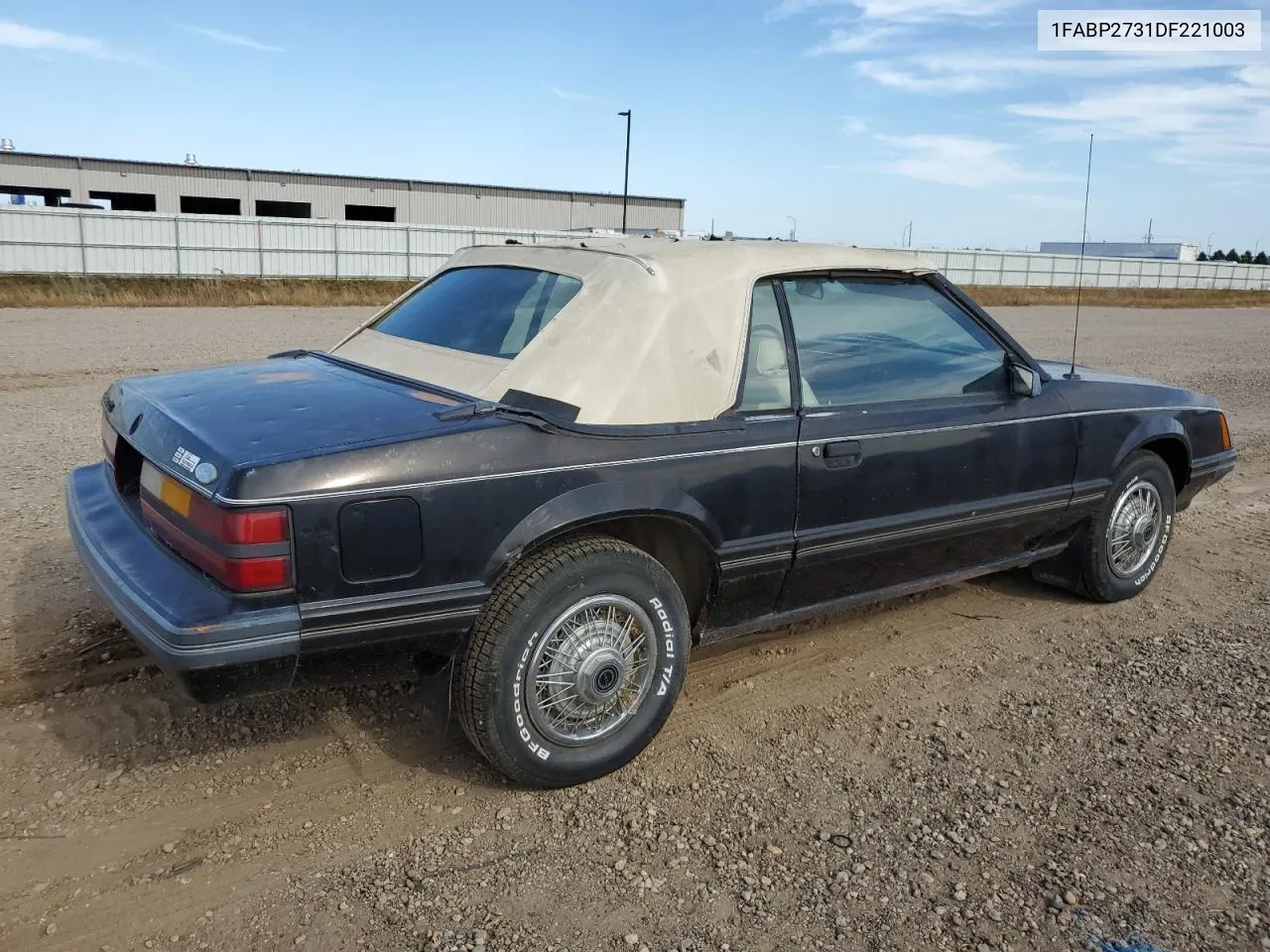 1983 Ford Mustang VIN: 1FABP2731DF221003 Lot: 72043544