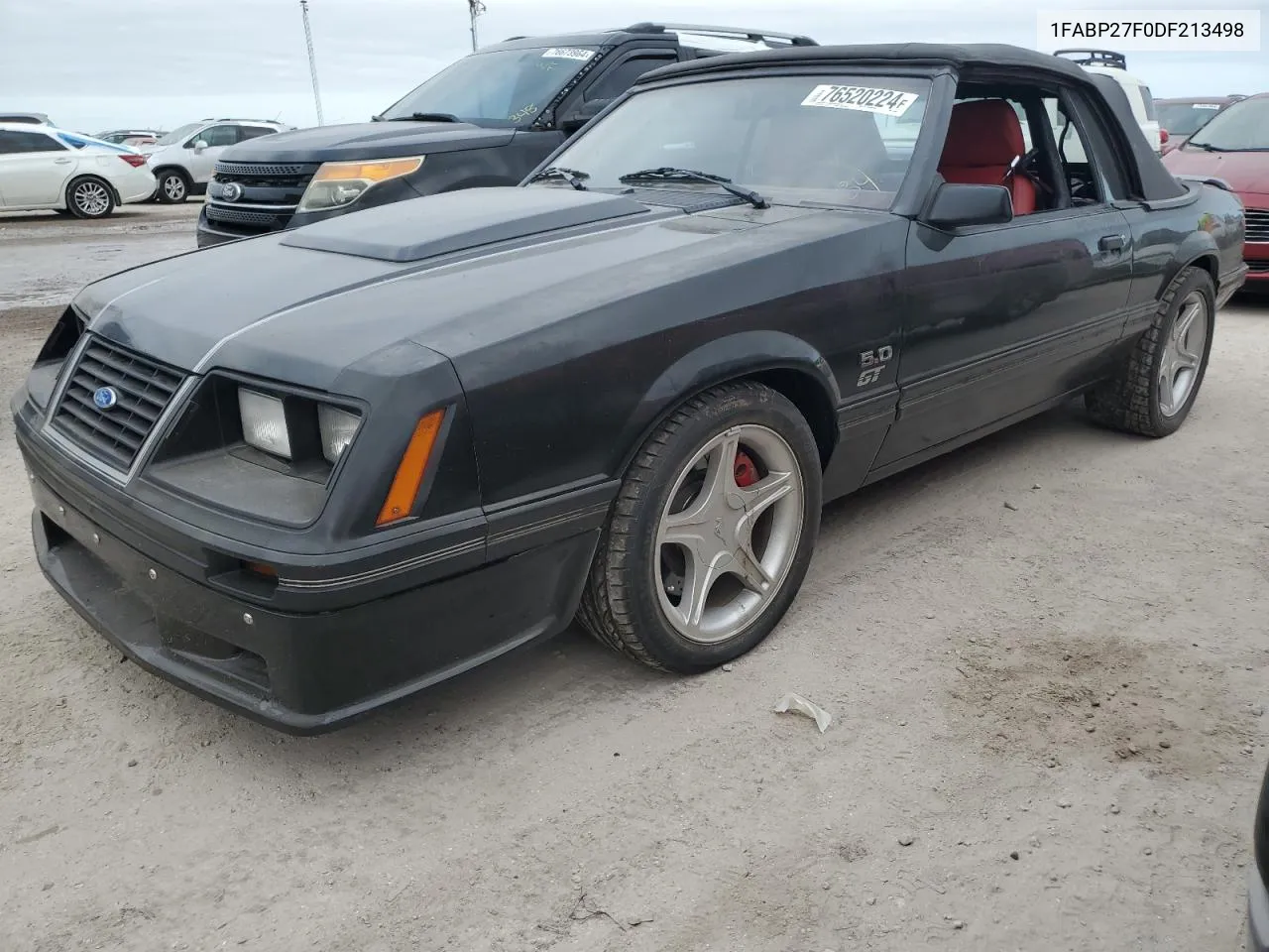 1983 Ford Mustang VIN: 1FABP27F0DF213498 Lot: 76520224