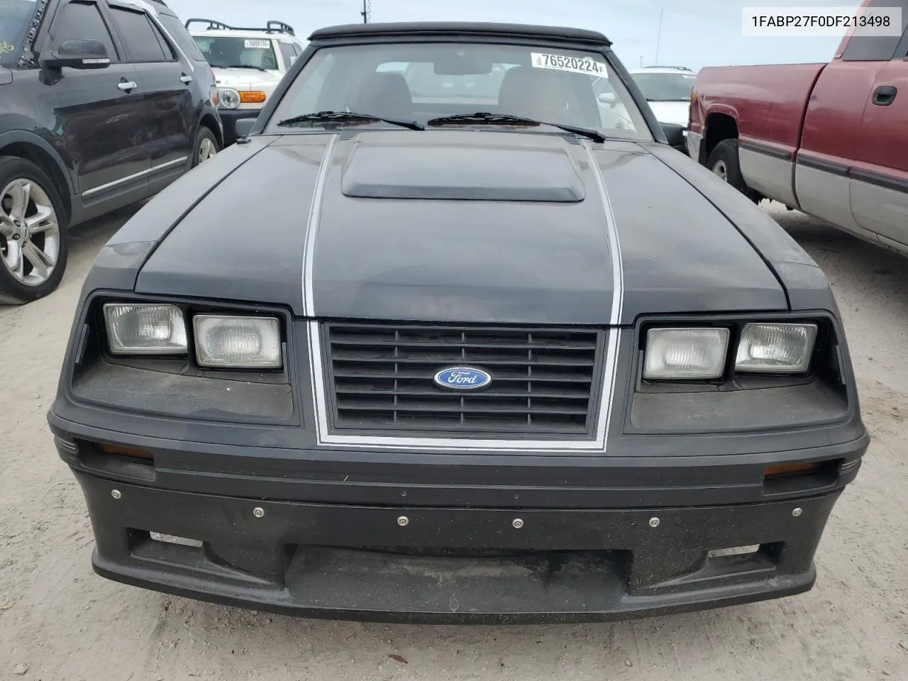 1983 Ford Mustang VIN: 1FABP27F0DF213498 Lot: 76520224