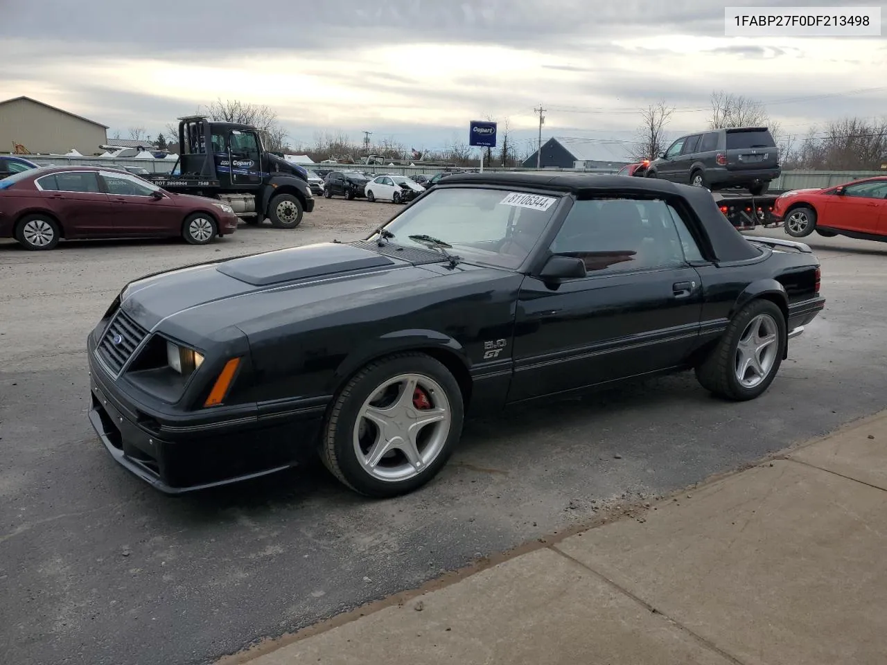 1983 Ford Mustang VIN: 1FABP27F0DF213498 Lot: 81106344