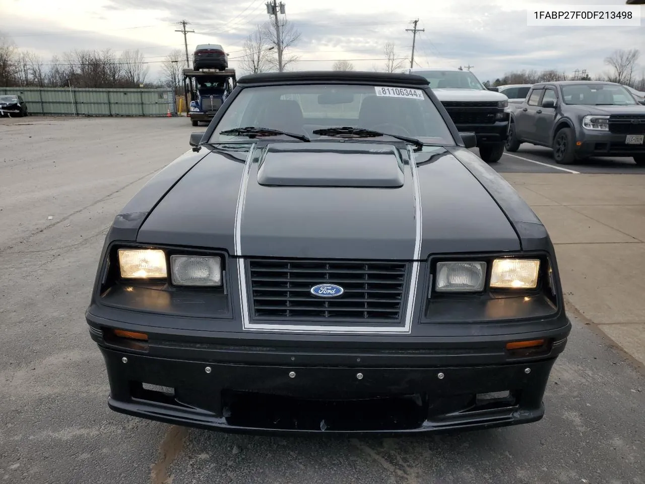 1983 Ford Mustang VIN: 1FABP27F0DF213498 Lot: 81106344