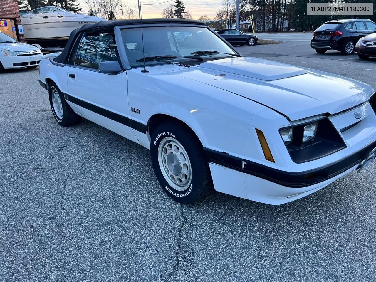 1985 Ford Mustang Lx VIN: 1FABP27M4FF180300 Lot: 81418754